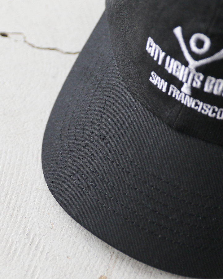 City Lights Bookstore シティライツブックストア Logo Cap Black