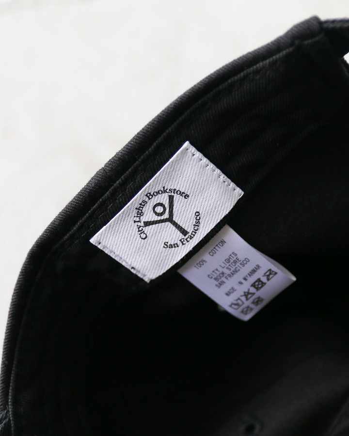 City Lights Bookstore シティライツブックストア Logo Cap Black