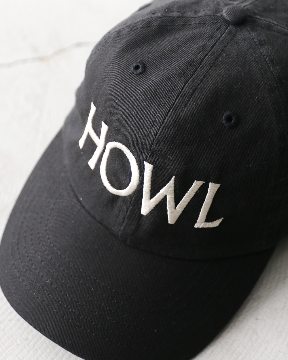 City Lights Bookstore シティライツブックストア HOWL Logo Cap Black
