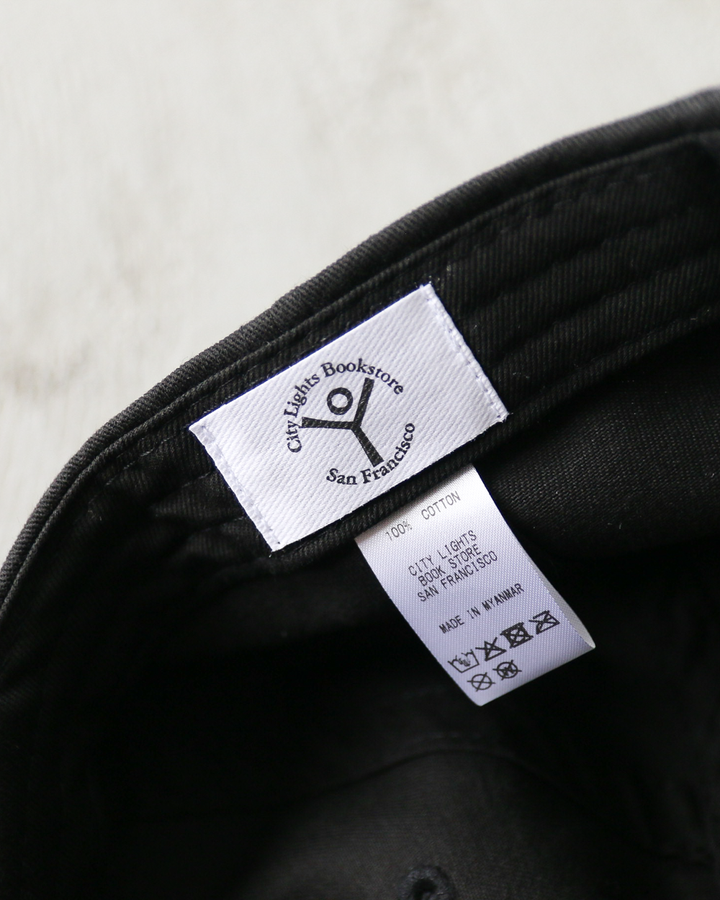 City Lights Bookstore シティライツブックストア HOWL Logo Cap Black