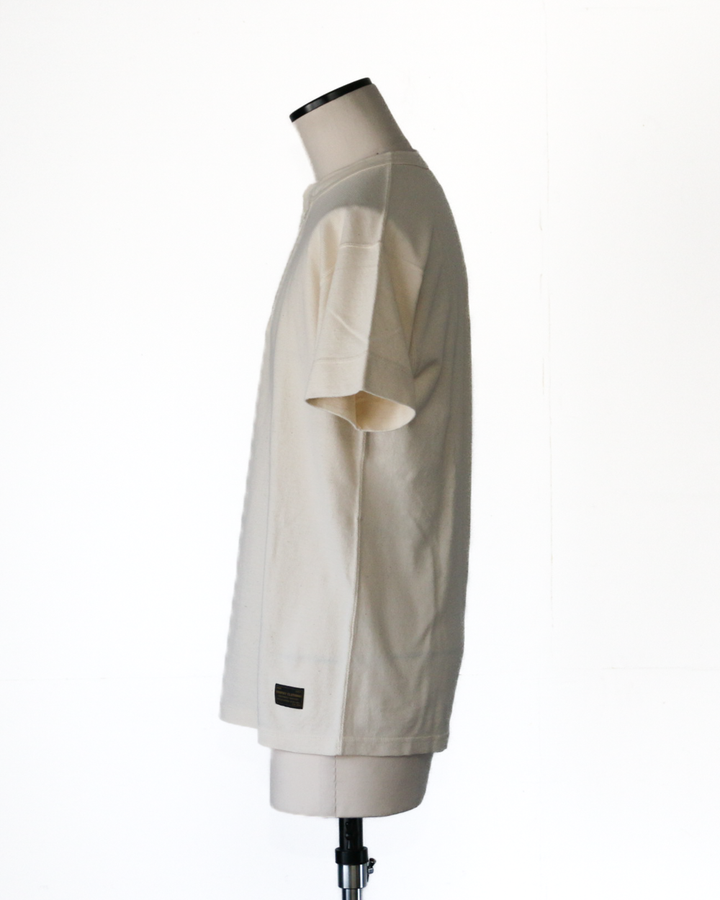 TROPHY CLOTHING TR26SS-209 Utility Mil Henley S/S Tee Natural