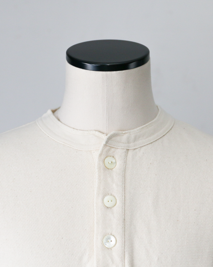 TROPHY CLOTHING TR26SS-209 Utility Mil Henley S/S Tee Natural