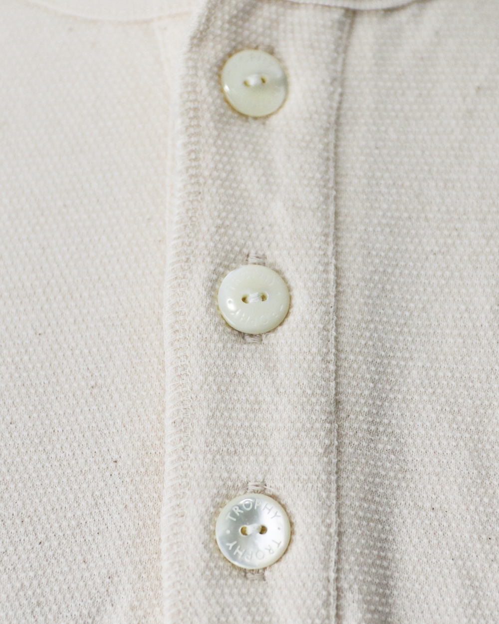 TROPHY CLOTHING TR26SS-209 Utility Mil Henley S/S Tee Natural