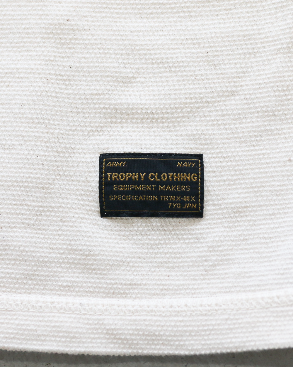 TROPHY CLOTHING TR26SS-209 Utility Mil Henley S/S Tee Natural