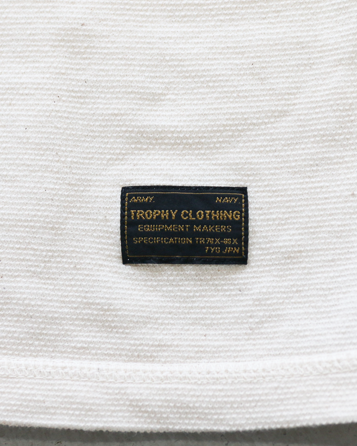 TROPHY CLOTHING TR26SS-209 Utility Mil Henley S/S Tee Natural