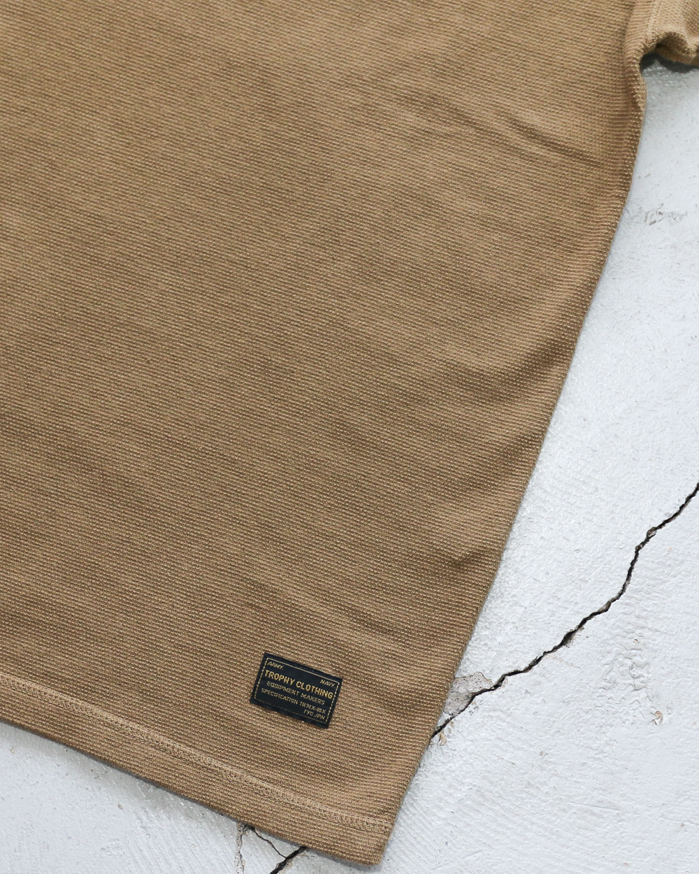 TROPHY CLOTHING TR26SS-209 Utility Mil Henley S/S Tee Coyote