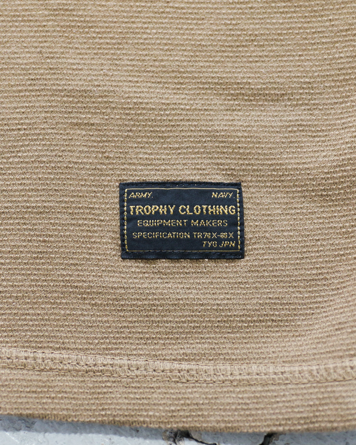 TROPHY CLOTHING TR26SS-209 Utility Mil Henley S/S Tee Coyote