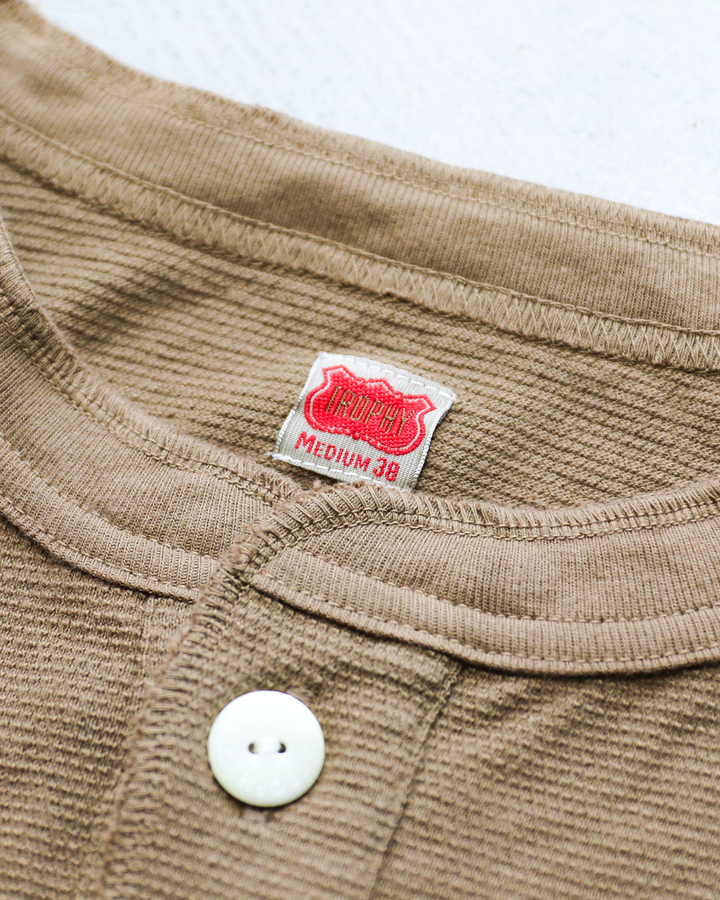 TROPHY CLOTHING TR26SS-209 Utility Mil Henley S/S Tee Coyote