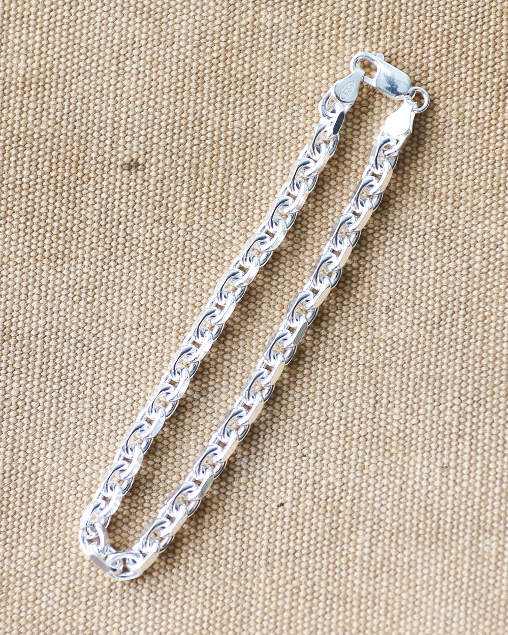 Vintage England Silver Jewelry Chain Bracelet 06
