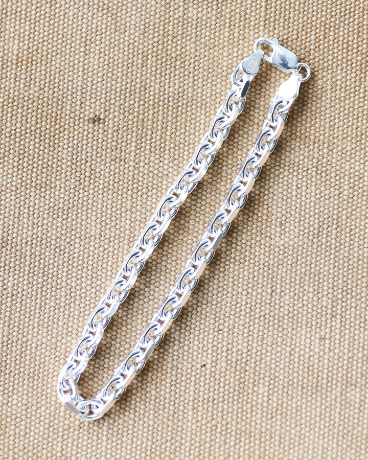 Vintage England Silver Jewelry Chain Bracelet 06