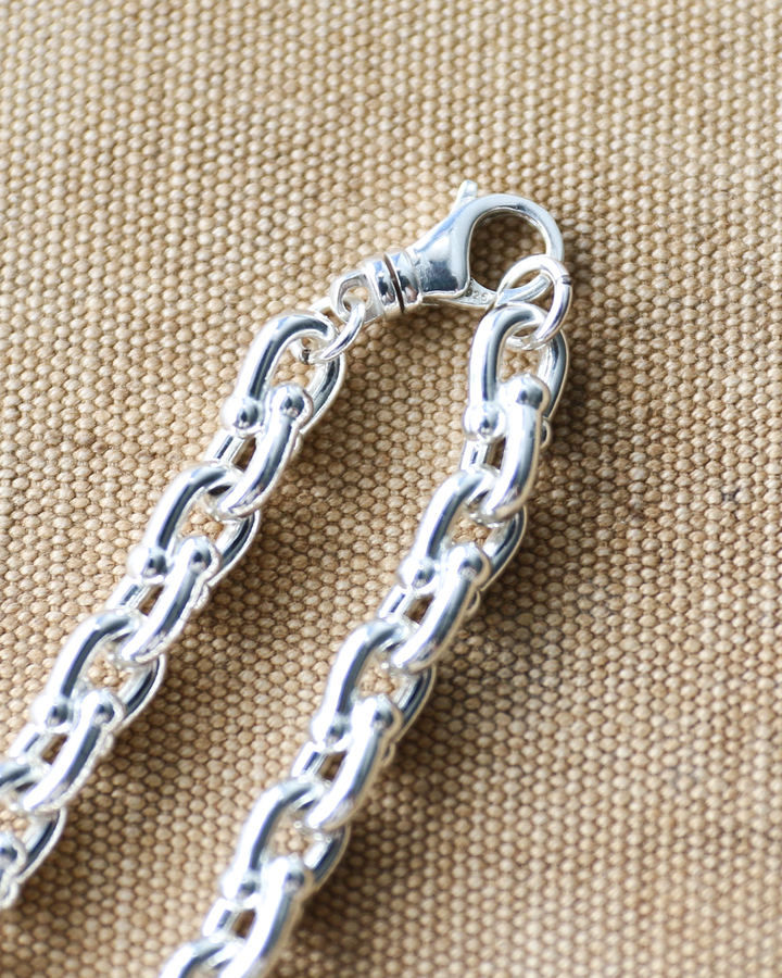 Vintage England Silver Jewelry Chain Bracelet 05