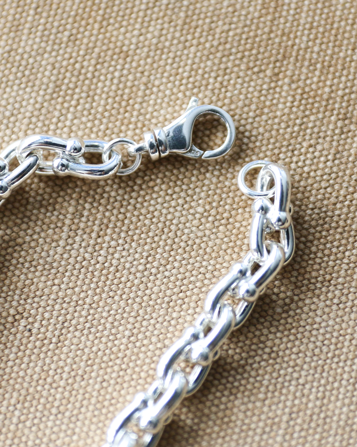 Vintage England Silver Jewelry Chain Bracelet 05
