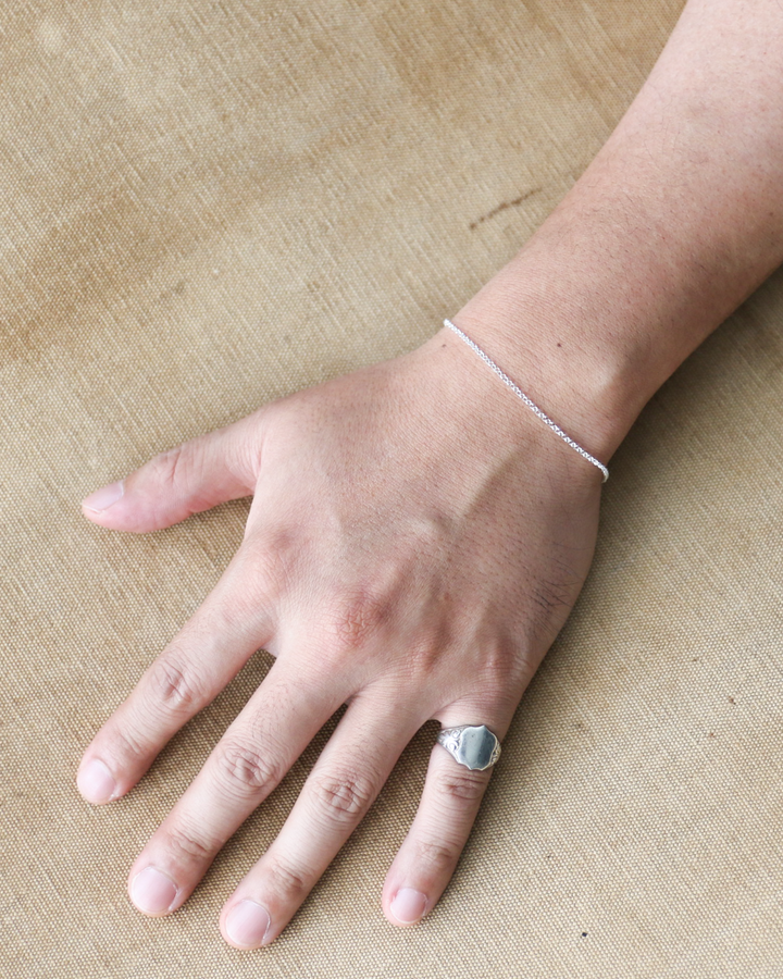 Vintage England Silver Jewelry Chain Bracelet 02