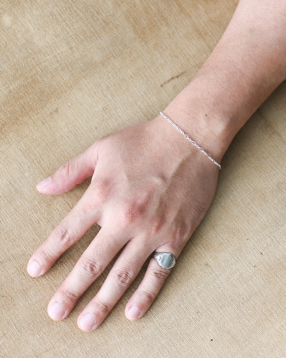Vintage England Silver Jewelry Chain Bracelet 04