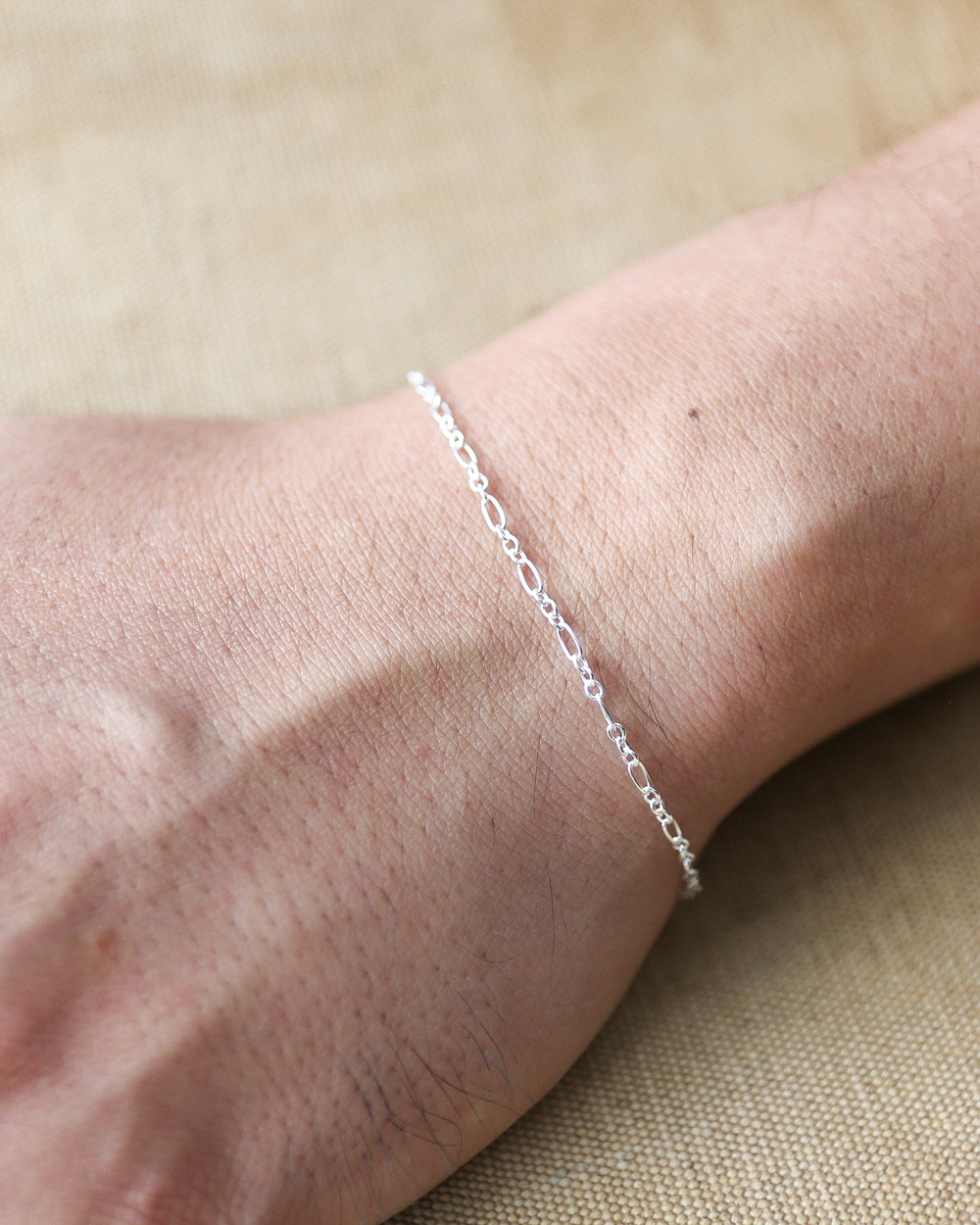 Vintage England Silver Jewelry Chain Bracelet 04