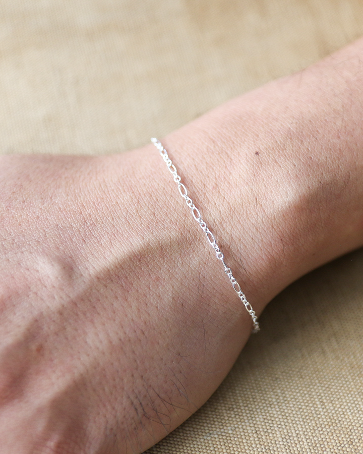 Vintage England Silver Jewelry Chain Bracelet 04