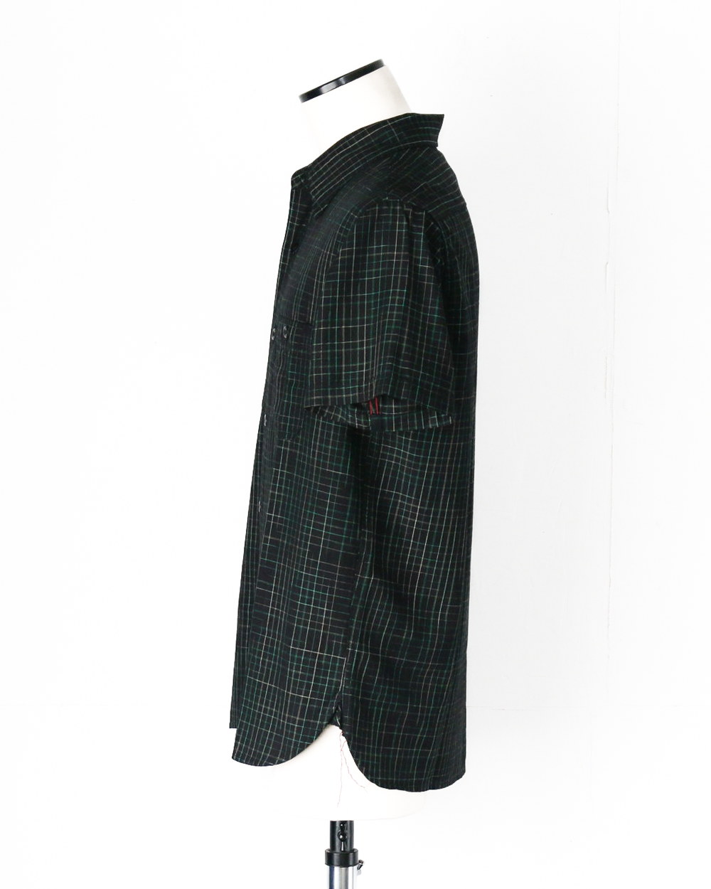 SUGAR CANE SC39729 R/C GABARDINE CHECK WORK SHIRT Black
