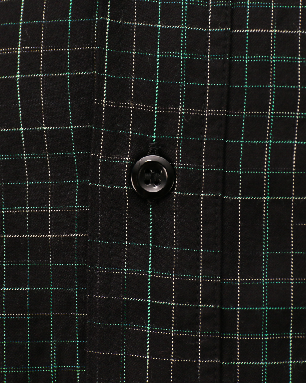 SUGAR CANE SC39729 R/C GABARDINE CHECK WORK SHIRT Black