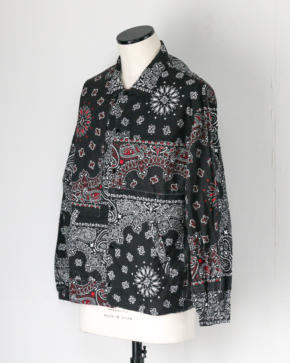 redad レダッド made in USA Bandana Remake Coach Jacket Black A