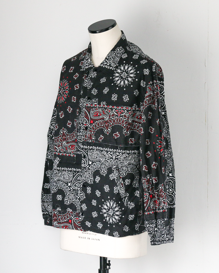 redad レダッド made in USA Bandana Remake Coach Jacket Black A