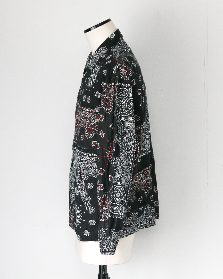 redad レダッド made in USA Bandana Remake Coach Jacket Black A