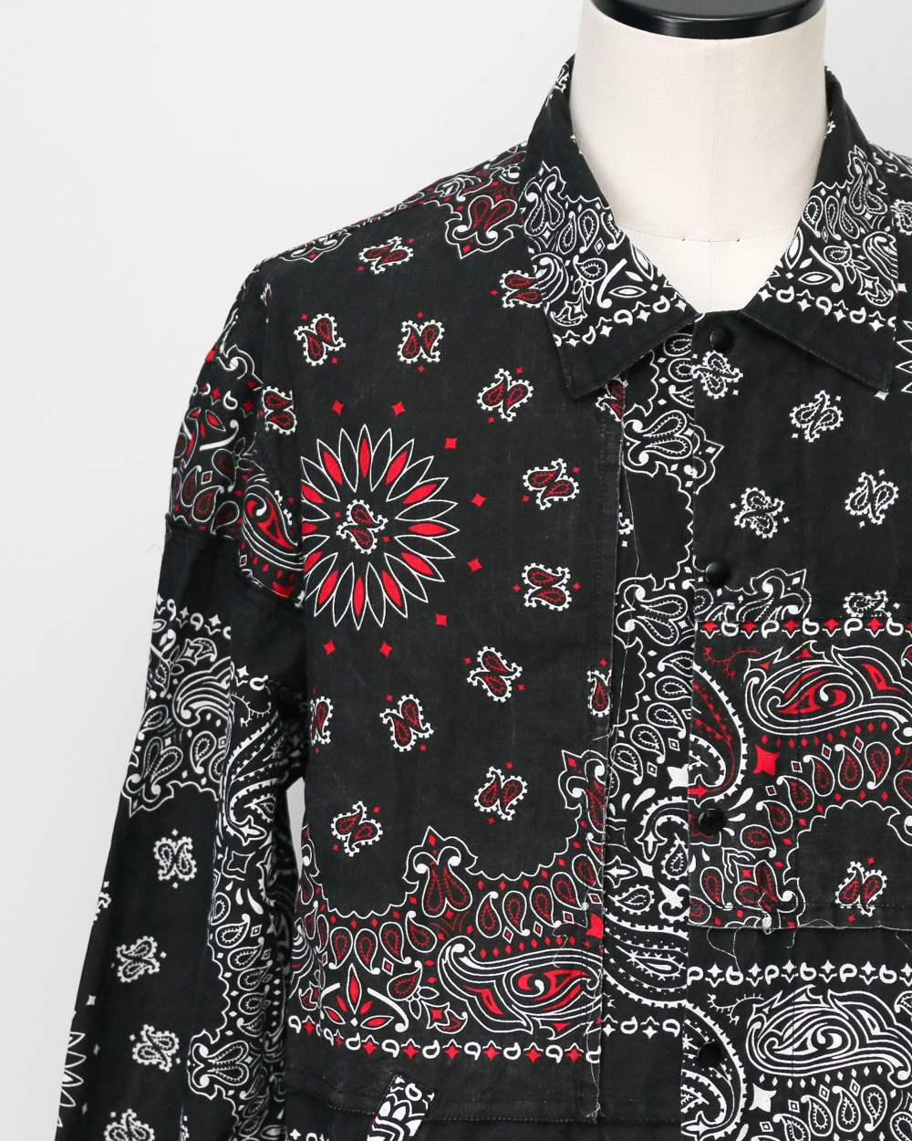 redad レダッド made in USA Bandana Remake Coach Jacket Black A
