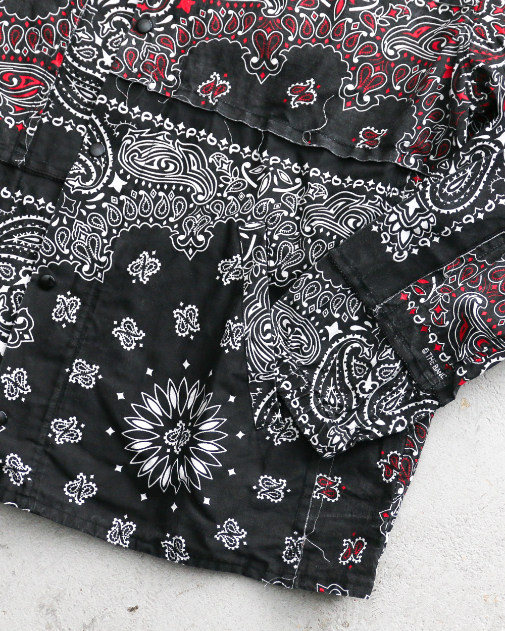 redad レダッド made in USA Bandana Remake Coach Jacket Black A
