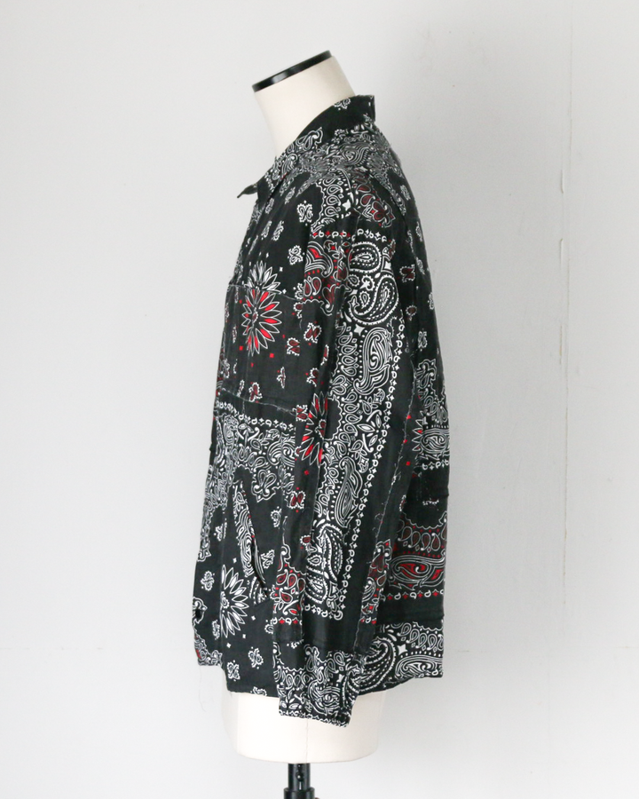 redad レダッド made in USA Bandana Remake Coach Jacket Black B