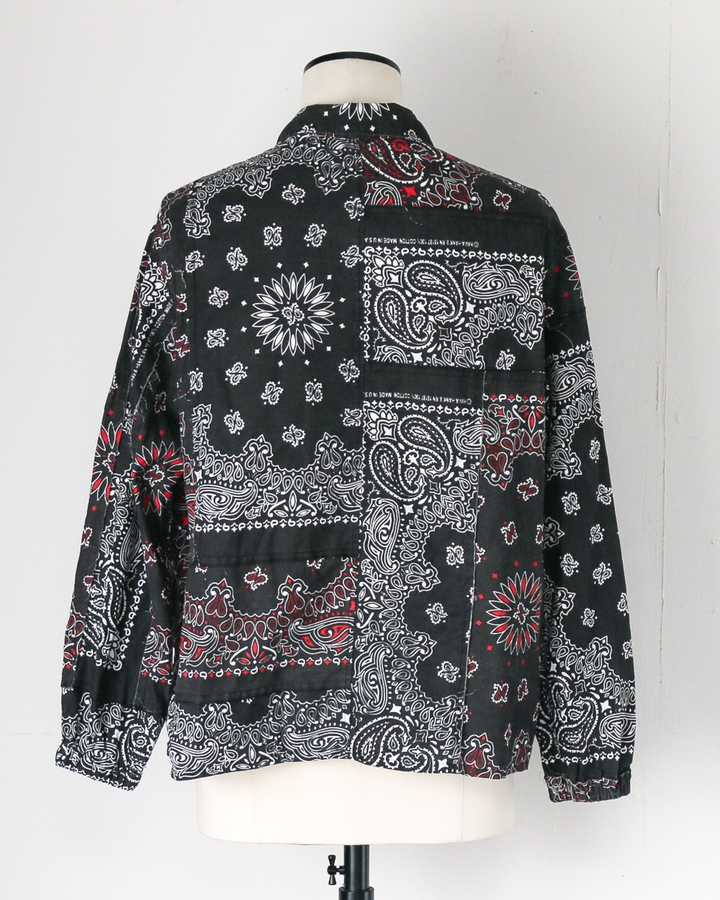 redad レダッド made in USA Bandana Remake Coach Jacket Black B