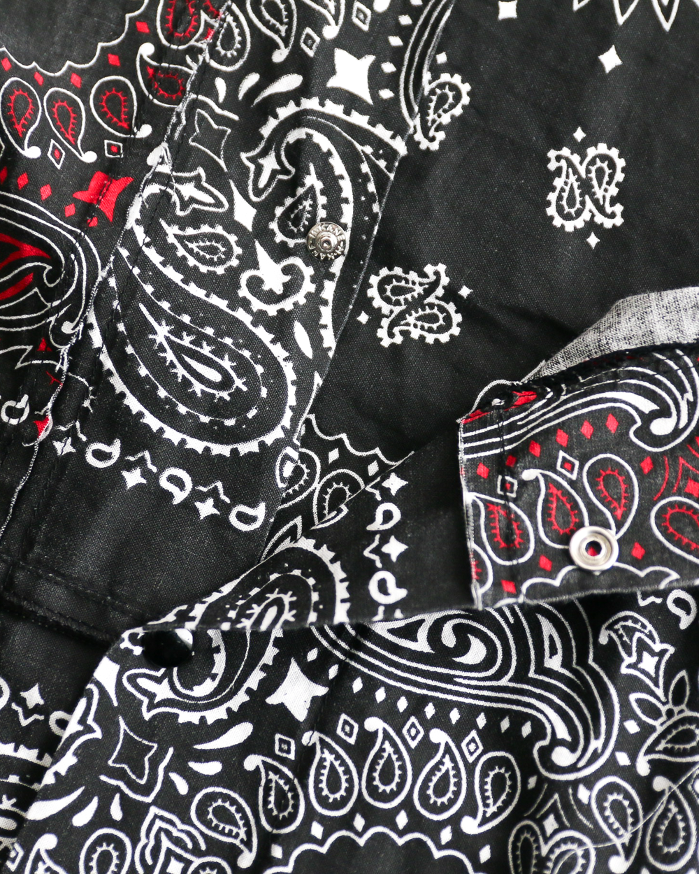 redad レダッド made in USA Bandana Remake Coach Jacket Black B