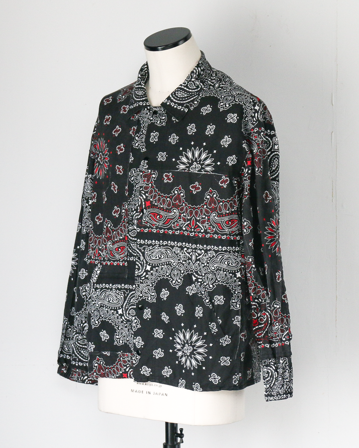 redad レダッド made in USA Bandana Remake Coach Jacket Black C