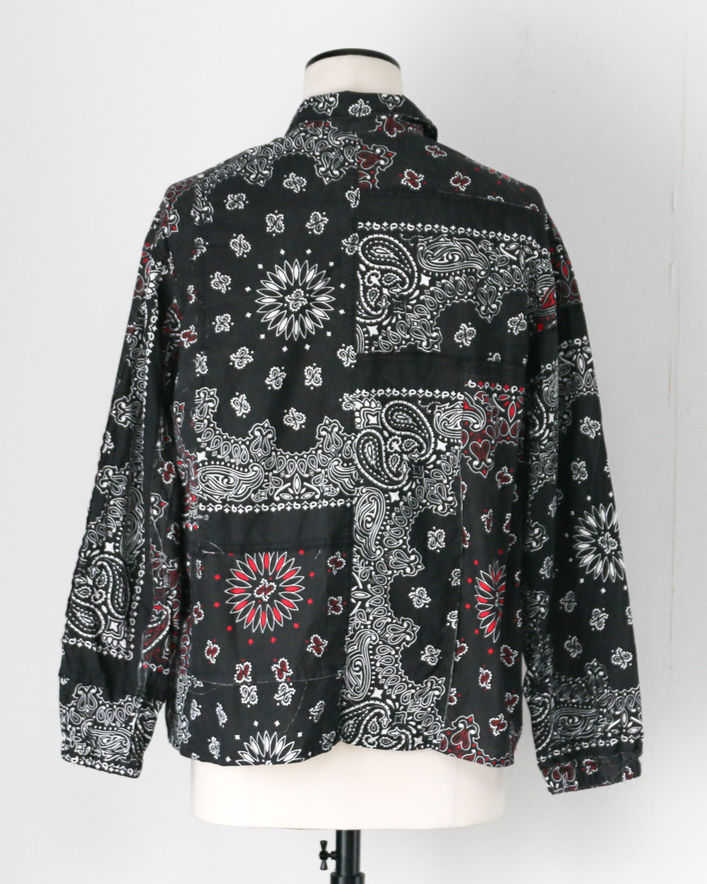 redad レダッド made in USA Bandana Remake Coach Jacket Black C