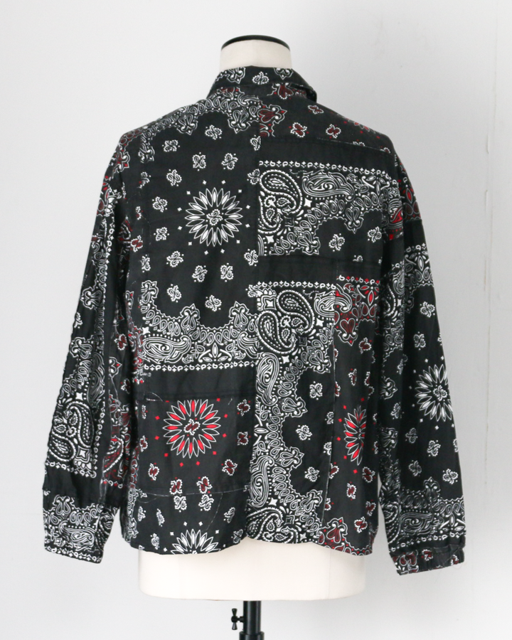 redad レダッド made in USA Bandana Remake Coach Jacket Black C