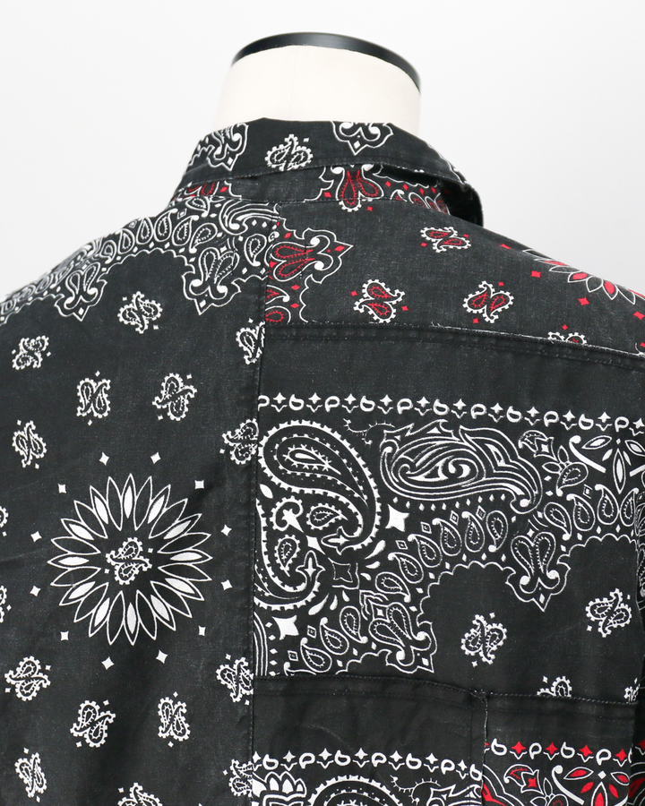 redad レダッド made in USA Bandana Remake Coach Jacket Black C