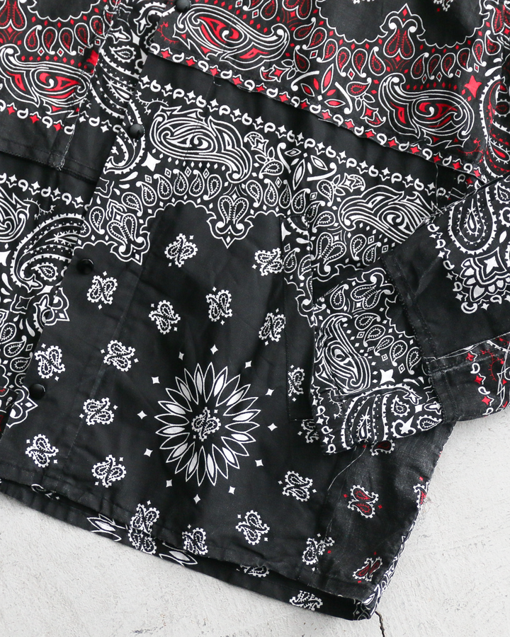 redad レダッド made in USA Bandana Remake Coach Jacket Black C