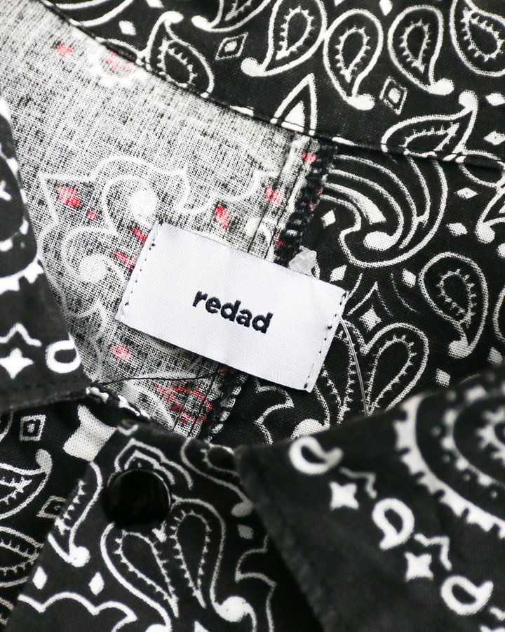 redad レダッド made in USA Bandana Remake Coach Jacket Black C
