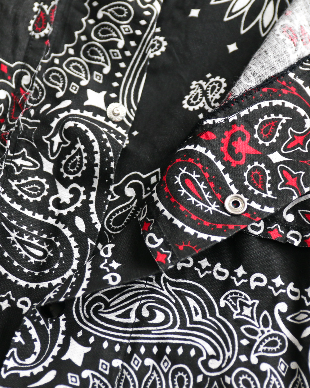 redad レダッド made in USA Bandana Remake Coach Jacket Black C
