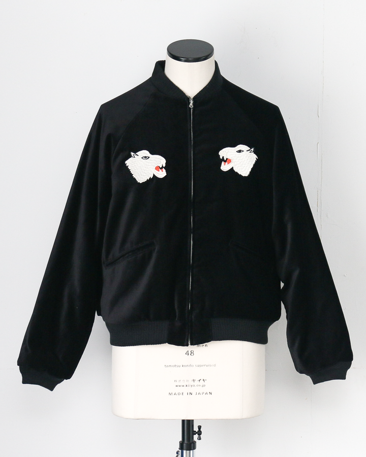 THRIFTY LOOK スリフティルック SONDRESTROM SOUVENIR PADDED BLOUSON Black×Green