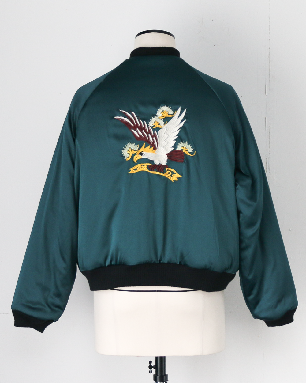 THRIFTY LOOK スリフティルック SONDRESTROM SOUVENIR PADDED BLOUSON Black×Green