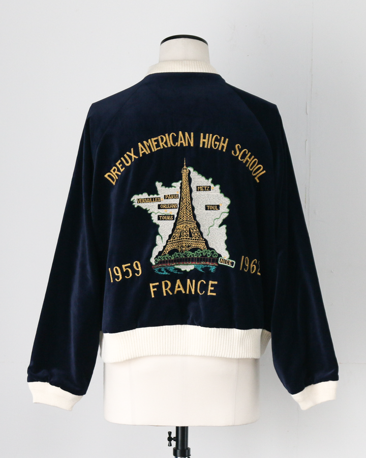 THRIFTY LOOK スリフティルック FRANCE SOUVENIR BLOUSON Navy×Navy