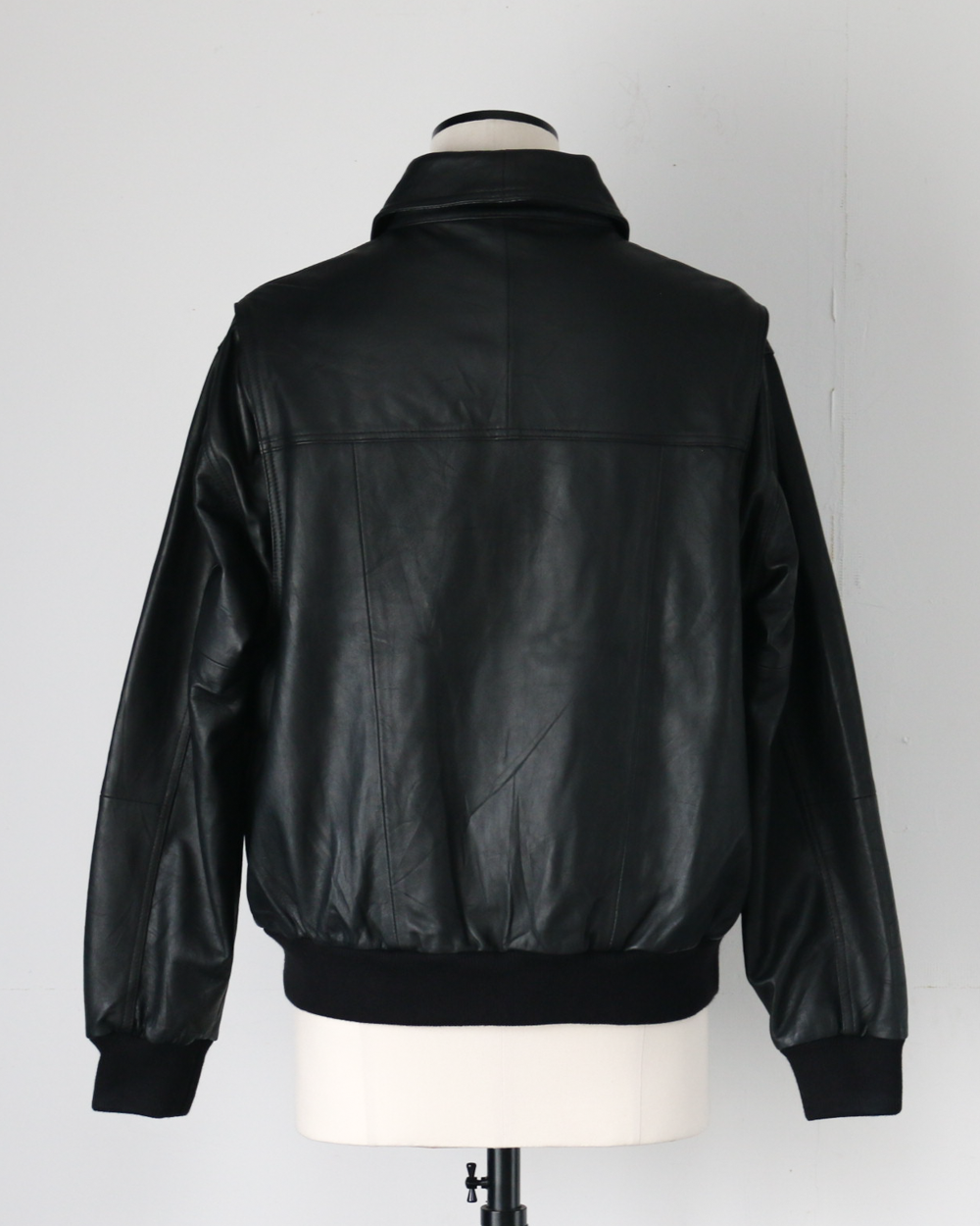 YOUSED ユーズド Remake Leather Urban Flight Jacket A-2 Black