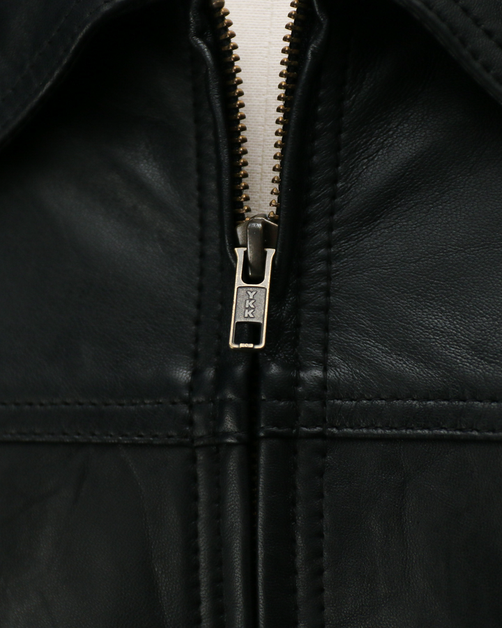 YOUSED ユーズド Remake Leather Urban Flight Jacket A-2 Black