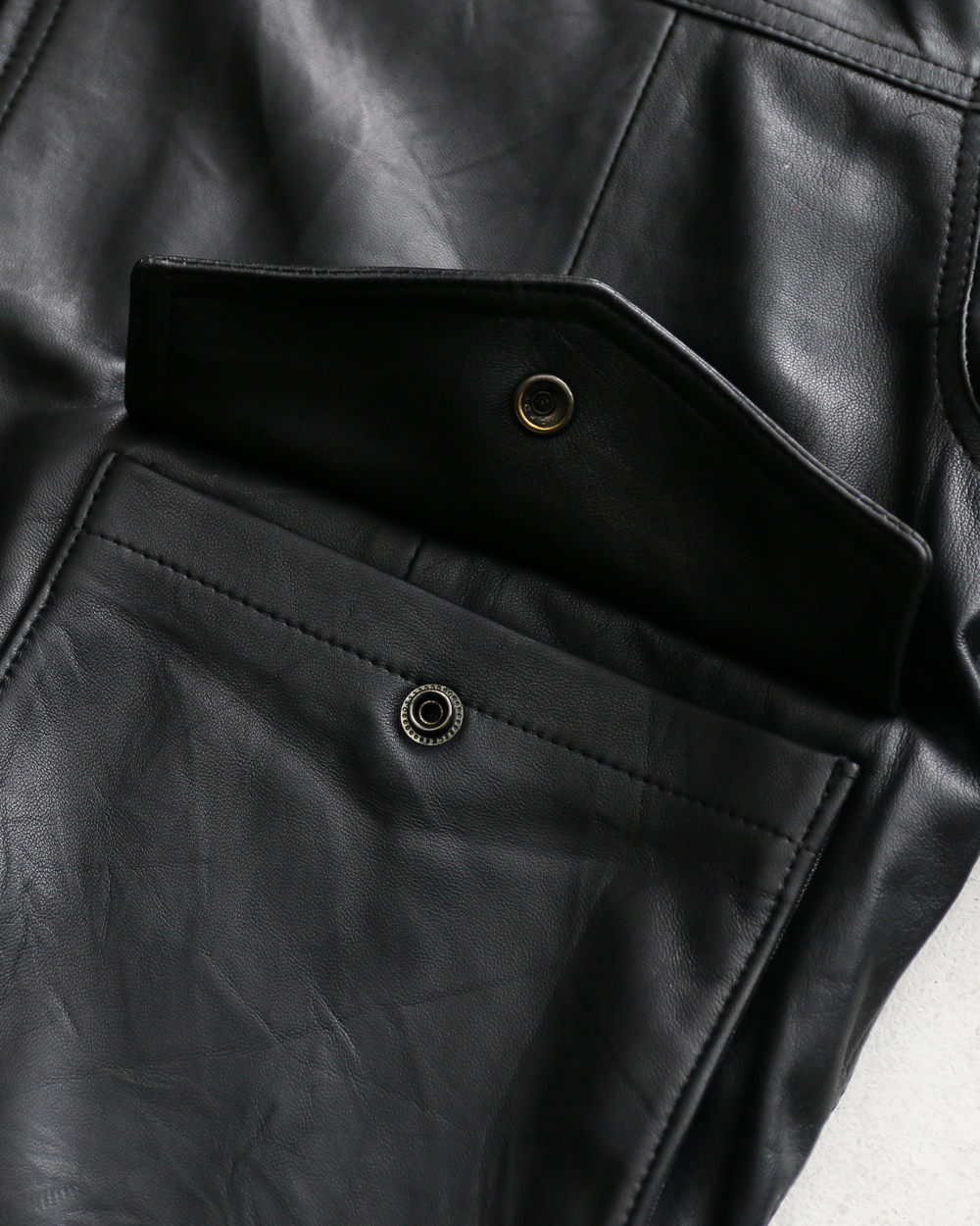 YOUSED ユーズド Remake Leather Urban Flight Jacket A-2 Black