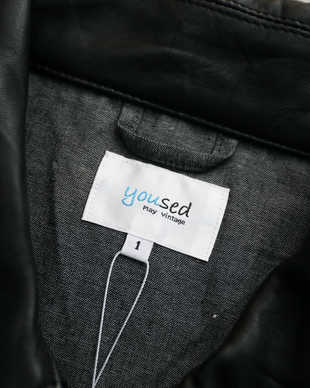 YOUSED ユーズド Remake Leather Urban Flight Jacket A-2 Black