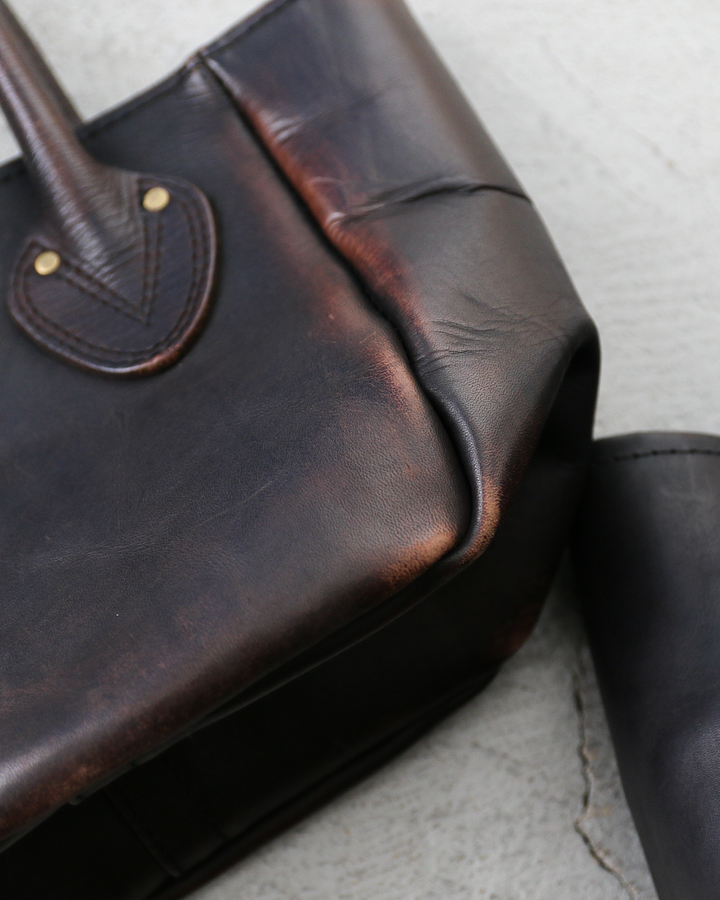 VASCO LEATHER OLD TOTE BAG VS-269L BLACK
