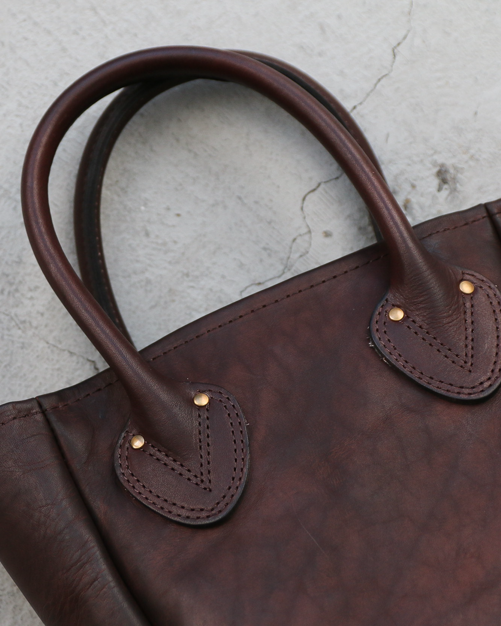 VASCO LEATHER OLD TOTE BAG VS-269L BROWN