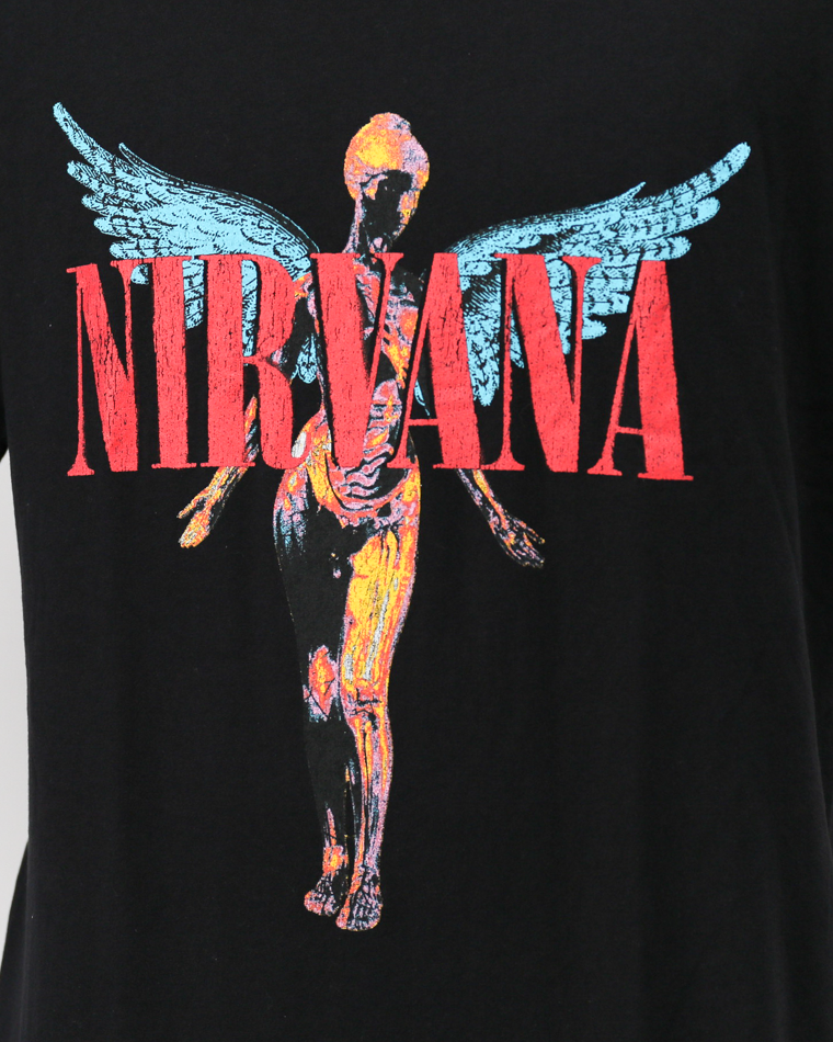 THRIFTY LOOK "NIRVANA" TEE Black