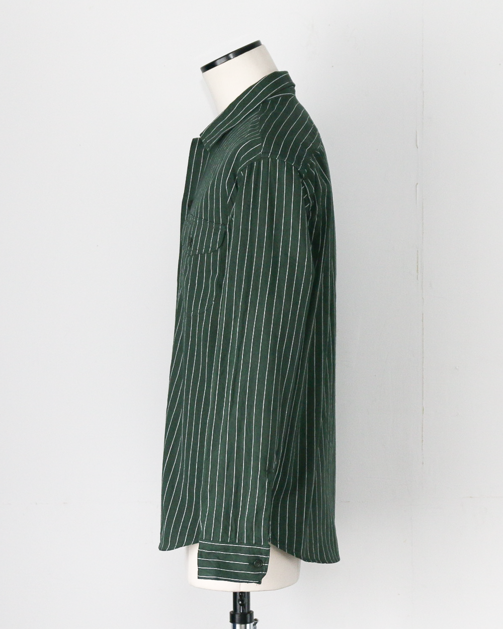 SUGAR CANE シュガーケーン SC28652 COKE STRIPE WORK SHIRT (LONG SLEEVE)  Green