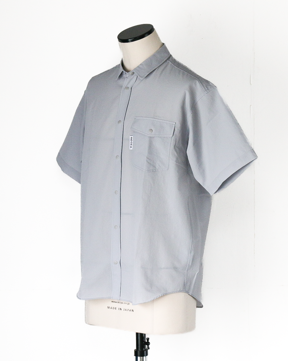 RIDGE MOUNTAIN GEAR Basic Short Sleeve Shirt Quiet Grey