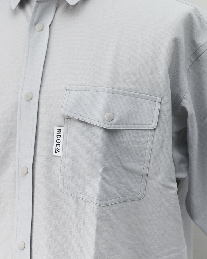 RIDGE MOUNTAIN GEAR Basic Short Sleeve Shirt Quiet Grey
